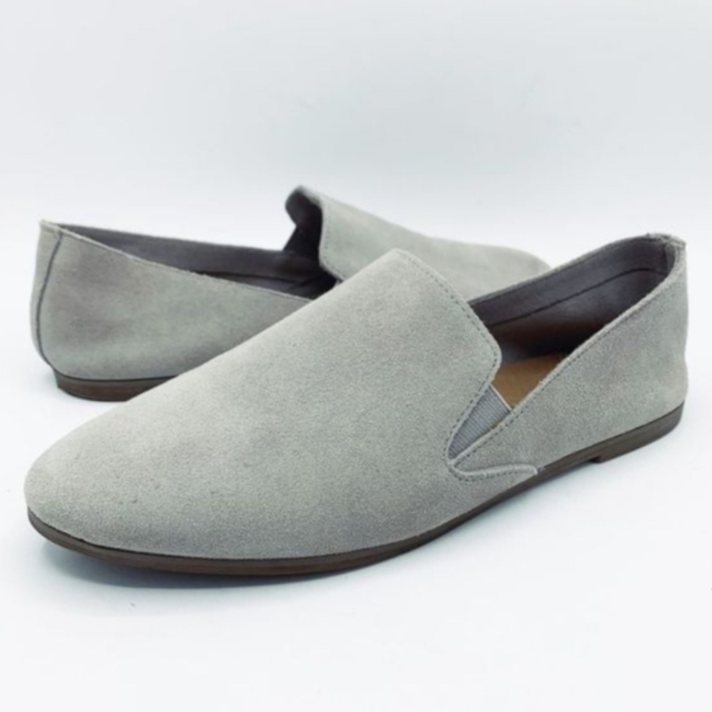 💎 NWOB | Lucky Brand Women's LP-Charsa 2 Casual Gray Suede Flats | Size 7.5